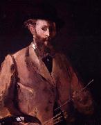 Edouard Manet Self portrait with palette Germany oil painting artist